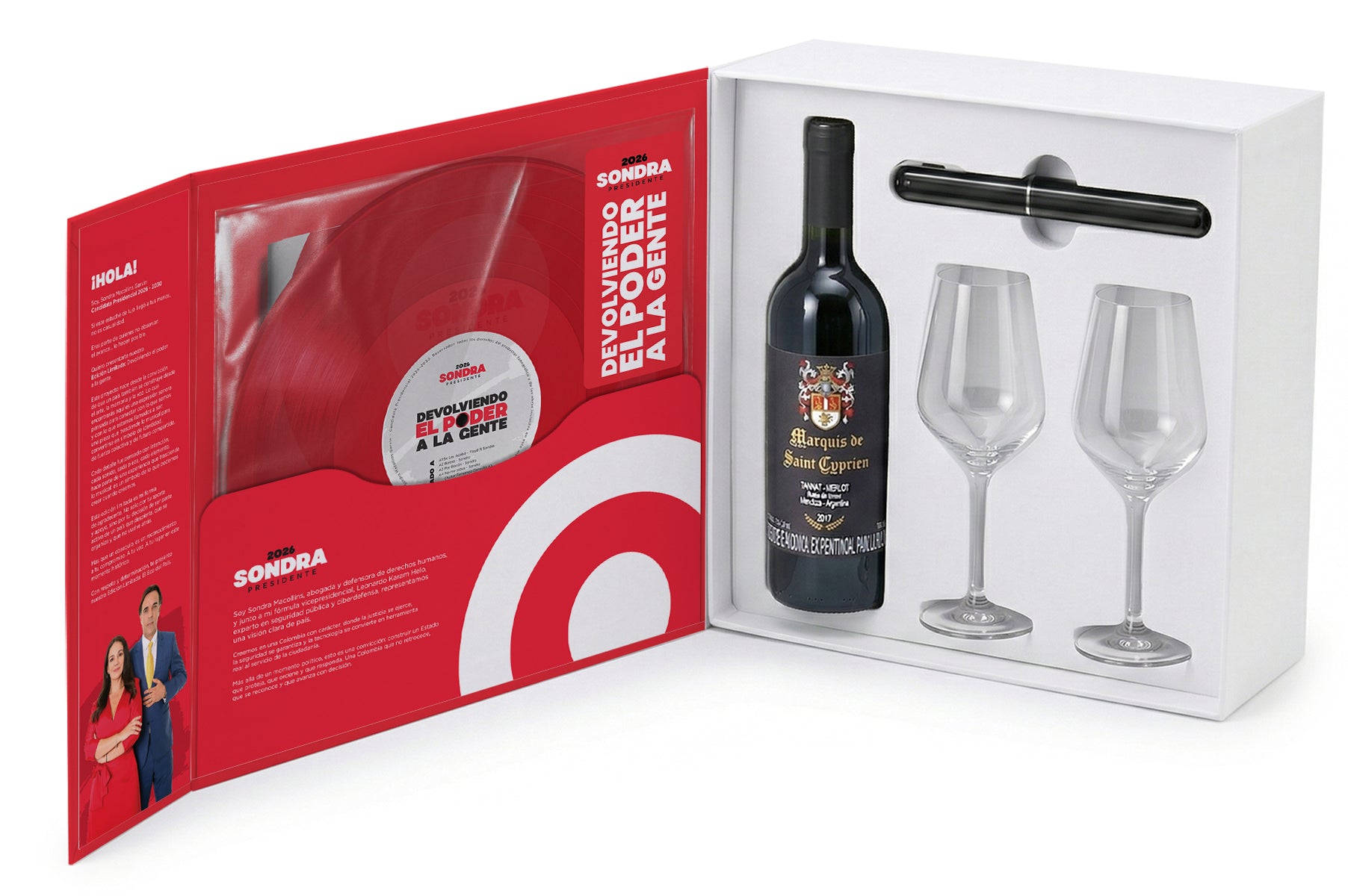 VINYL KIT EDICIÓN LIMITADA  —  FUNDADORES SONDRA PRESIDENTE 2026 DONANTE CLASICO