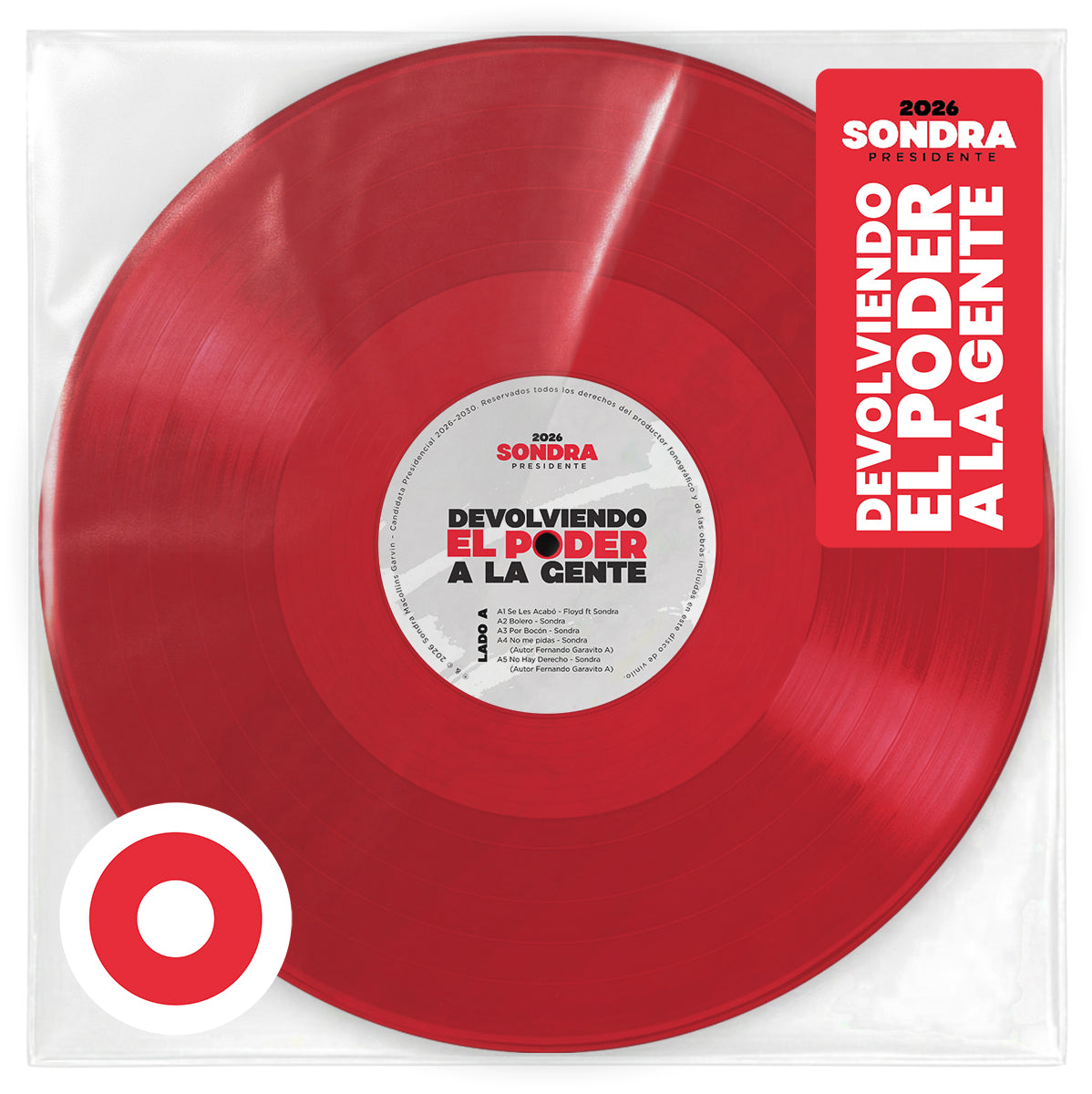 VINYL KIT EDICIÓN LIMITADA  —  FUNDADORES SONDRA PRESIDENTE 2026 LUIS MARIN