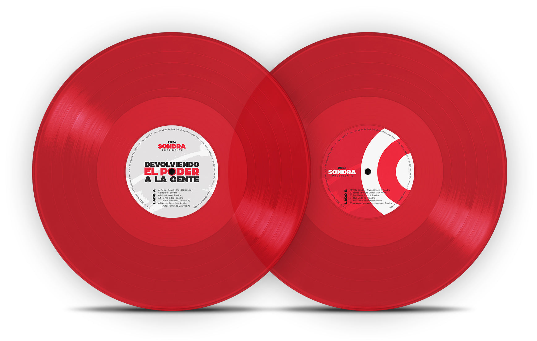 VINYL KIT EDICIÓN LIMITADA  —  FUNDADORES SONDRA PRESIDENTE 2026 LUIS MARIN